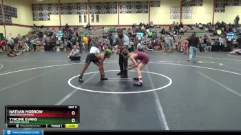 96-100 lbs Round 3 - Tyrone Evans, Orchard South vs Nathan Morrow, Henlopen Hammers