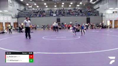 50-55 lbs Round 5 - Ty Williamson, Webo Youth Wrestling Team vs Jace Anderson, Webo Youth Wrestling Club