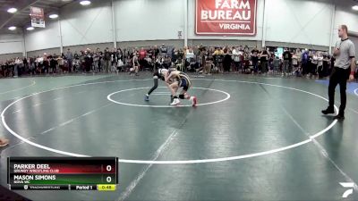 58 lbs Quarterfinal - Mason Simons, Nova WC vs Parker Deel, Grundy Wrestling Club