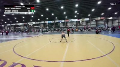 70 lbs Quarterfinal - Bryson Greene, Touch Of Gold vs Knoxx Woodward, St. Mary`s Cardinals WC