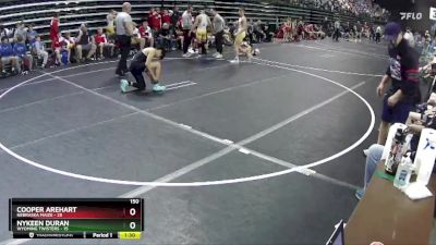 150 lbs Round 3 (6 Team) - Cooper Arehart, Nebraska Maize vs Nykeen Duran, Wyoming Twisters