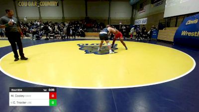 288 lbs Consi Of 16 #2 - Mathew Cooley, Oakdale vs Chad Troxler, Liberty-Bakersfield