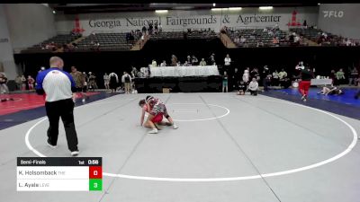 97 lbs Semifinal - Kori Holsomback, The Colosseum Training Center vs Laura Ayala, Level Up Wrestling Center