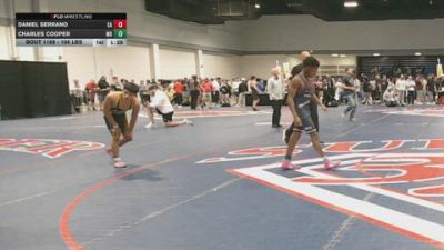 106 lbs Consi Of 16 #1 - Daniel Serrano, CA vs Charles Cooper, MD