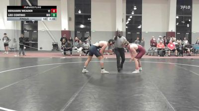 165 lbs Final - Benjamin Weader, Virginia Tech vs Leo Contino, West Virginia