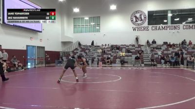 141 lbs Quarters & 1st Wb (16 Team) - Jeo Navarrete, Cuesta vs Jake Topartzer, Cerritos