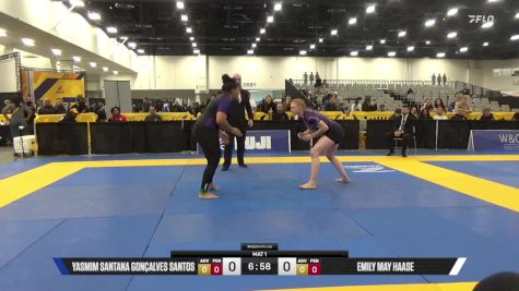 Emily May Haase vs Yasmim Santana Gonçalves Santos 2025 World IBJJF Jiu-Jitsu No-Gi Championship