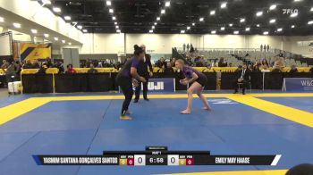 Emily May Haase vs Yasmim Santana Gonçalves Santos 2025 World IBJJF Jiu-Jitsu No-Gi Championship