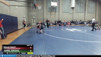 62 lbs Round 2 - Gabriel Gonzalez, Lake Stevens Wrestling Club vs Kollin Pieratt, Team Scorpion Wrestling Club