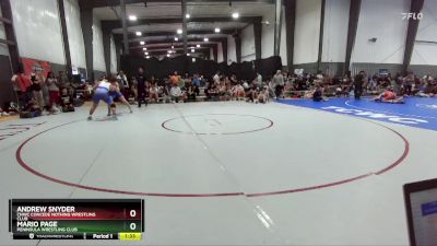 175 lbs Champ. Round 1 - Andrew Snyder, CNWC Concede Nothing Wrestling Club vs Mario Page, Peninsula Wrestling Club