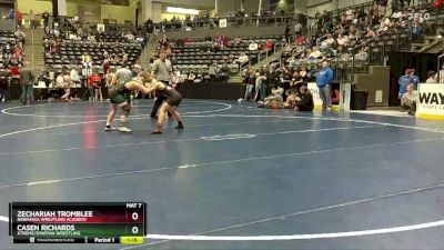 112 lbs Cons. Round 2 - Casen Richards, Xtreme/Spartan Wrestling vs Zechariah Tromblee, Nebraska Wrestling Academy