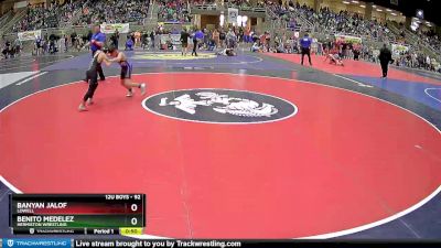 92 lbs Cons. Round 3 - Banyan Jalof, Lowell vs Benito Medelez, Hermiston Wrestling