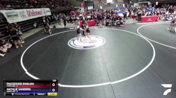 130 lbs Placement Matches (16 Team) - Mackenzie English, TCWA-GR vs Natalie Sanders, NAWA-GR