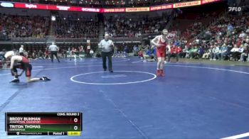 2A-120 lbs Cons. Round 2 - Brody Buhman, Assumption, Davenport vs Triton Thomas, Centerville