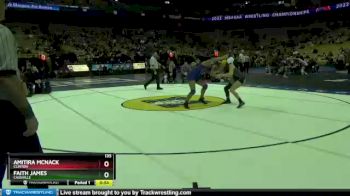 135 lbs Cons. Semi - Amitira McNack, Clinton vs Faith James, Cassville