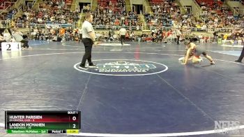 145 lbs Quarterfinal - Landon McMahen, W1-Bismarck vs Hunter Parisien, E4-Central Cass