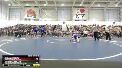 86 lbs Cons. Round 2 - Jaxon Sargeant, Long Beach Gladiators Wrestling vs Dylan Kerrick, Penn Yan Wrestling Club