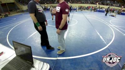 76 lbs Consi Of 16 #2 - Jacksen Thompson, Division Bell Wrestling vs Bradlee Garcia, Wesley Wrestling Club