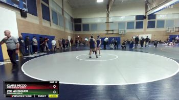 170lbs Champ. Round 2 - Zoe Almaguer, Chiawana (Girls) vs Claire Miccio, North Mason (Girls)