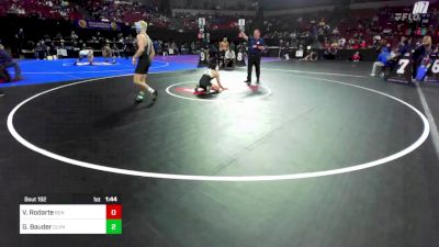 132 lbs Round Of 32 - Vincente Rodarte, Benicia (NC) vs Gavin Bauder, Clovis North (CS)