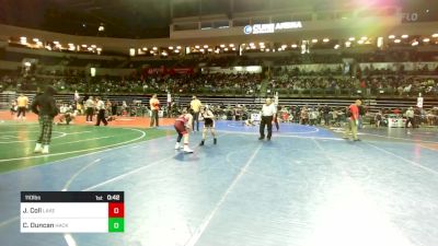 110 lbs Consi Of 16 #2 - Jaxon Coll, Lakeland Jr Wrestling vs Cayden Duncan, Hackettstown