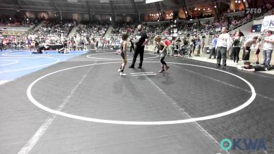 64 lbs Round Of 32 - Tristan Wilson (Monk), Fort Gibson Youth Wrestling vs Ryker Dawes, Keystone Wrestling Club