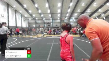 49 lbs Quarterfinal - Aylett Zamora, Other Team vs Easton Saltenberger, Patriot Mat Club