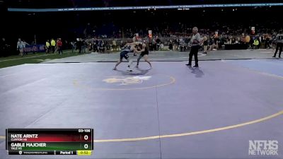 D3-106 lbs Cons. Semi - Nate Arntz, Clinton HS vs Gable Majcher, Yale HS