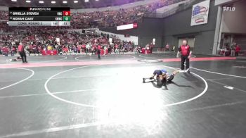 65 lbs Cons. Round 2 - Norah Caby, Kettle Moraine Wrestling Club vs Briella Steven, Riverdale Wrestling Club