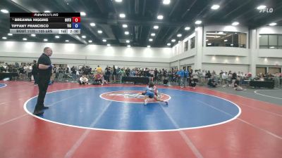 105 lbs Champ. Round 2 - Breanna Higgins, Outsiders vs Tiffany Francisco, Youth Impact Center
