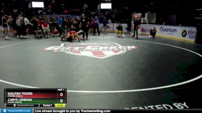 Girls 170 lbs Cons. Round 2 - Aaliyah Young, Prairie (Girls) vs Carys Lenihan, Camas (Girls)