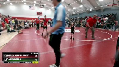 45-49 lbs Round 2 - Christian Gabriel Griffith, Eaton Wrestling Club vs Latham Winters, HRA