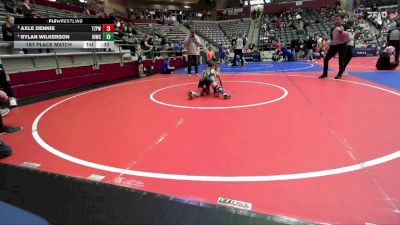52 lbs 1st Place Match - Rylan Wilkerson, Rogers Iron Wrestling Club vs Axle Dennis, Team Zulpo Perryville Wrestling