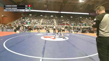 2A-144 lbs Semifinal - Cannon Boren, Thermopolis vs Hayden Jensen, Greybull/Riverside