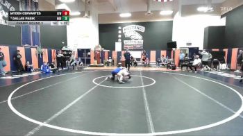 165 lbs Champ. Round 2 - Jayden Cervantes, Etiwanda vs Dallas Pasik, Norco