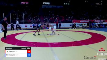 74kg Semifinal - Adam Thomson, London-Western WC vs Mohamed Hozayen, Montreal NTC / Montreal WC