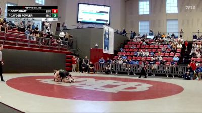 126 lbs Cons. Round 2 - Cody Pratt, Memphis University School vs Cayden Fowler, Friendship Christian School