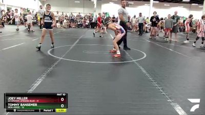 76 lbs Round 1 (4 Team) - Joey Miller, U2 Upstate Uprising Blue vs Tommy Bansemer, Iron Horse