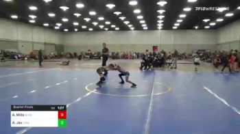 61 lbs Quarterfinal - Ariah Mills, Roundtree Wrestling Academy vs Asher Jex, Legacy Elite Wrestling Club