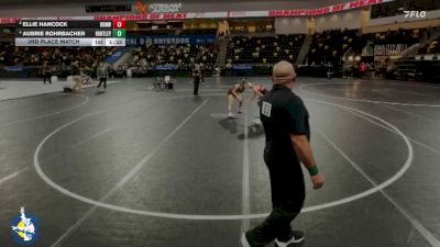 130 lbs 3rd Place Match - Aubrie Rohrbacher, Huntley vs Ellie Hancock, Raccoon River-Northwest