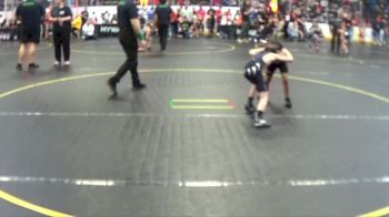 52 lbs Cons. Round 2 - Hudson Boyd, Alcona Matcats vs Angelo Rodriguez, No Mercy BTSD