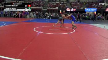 172 lbs Cons. Semi - Jazmyn Werk, Havre Wrestling Club vs Daesey Mcnary, Fairfield Wrestling Club