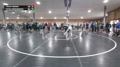 125 lbs Quarterfinal - Violet Herman, Penfield vs Mykia Petruskevich, Williamsport