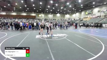 130 lbs Quarterfinal - Wyatt Edgington, Yuba Sutter Combat vs Zaydin Daricek, Top Fuelers WC