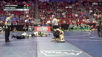 3A-132 lbs Cons. Round 2 - Ayden Swedberg, Indianola vs Jaxon Themas, Pleasant Valley