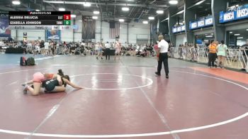 100 lbs Rr Rnd 3 - Alessia DeLucia, Elite NJ Red vs Izabella Johnson, TNWC Divas