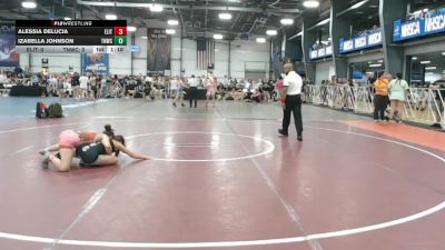 100 lbs Rr Rnd 3 - Alessia DeLucia, Elite NJ Red vs Izabella Johnson, TNWC Divas