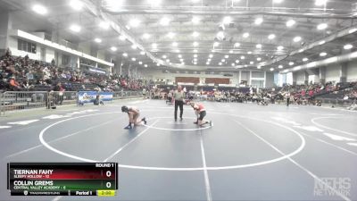 124 lbs Round 1 (3 Team) - Collin Grems, Central Valley Academy vs Tiernan Fahy, Sleepy Hollow