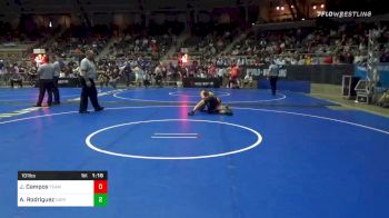 101 lbs Prelims - Jesus Campos, Team Aggression vs Alijah Rodriguez, Northglenn Norsemen