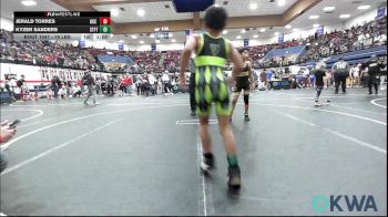 76 lbs Final - Jerald Torres, OKC Saints Wrestling vs Kyzer Sanders, Standfast